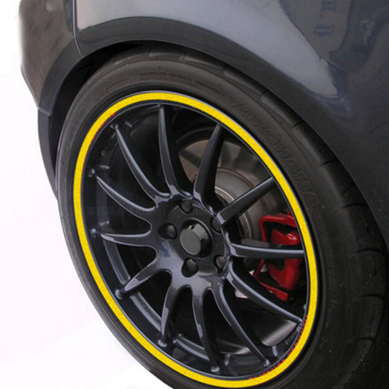 Tire Rims Sticker 【Hottest Trends】17pcs/set Car Motorcycle Wheel Tire Reflective Rim ...