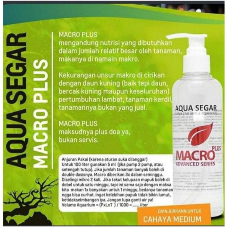 Pupuk Cair Aquascape AQUA SEGAR MACRO PLUS 250ML