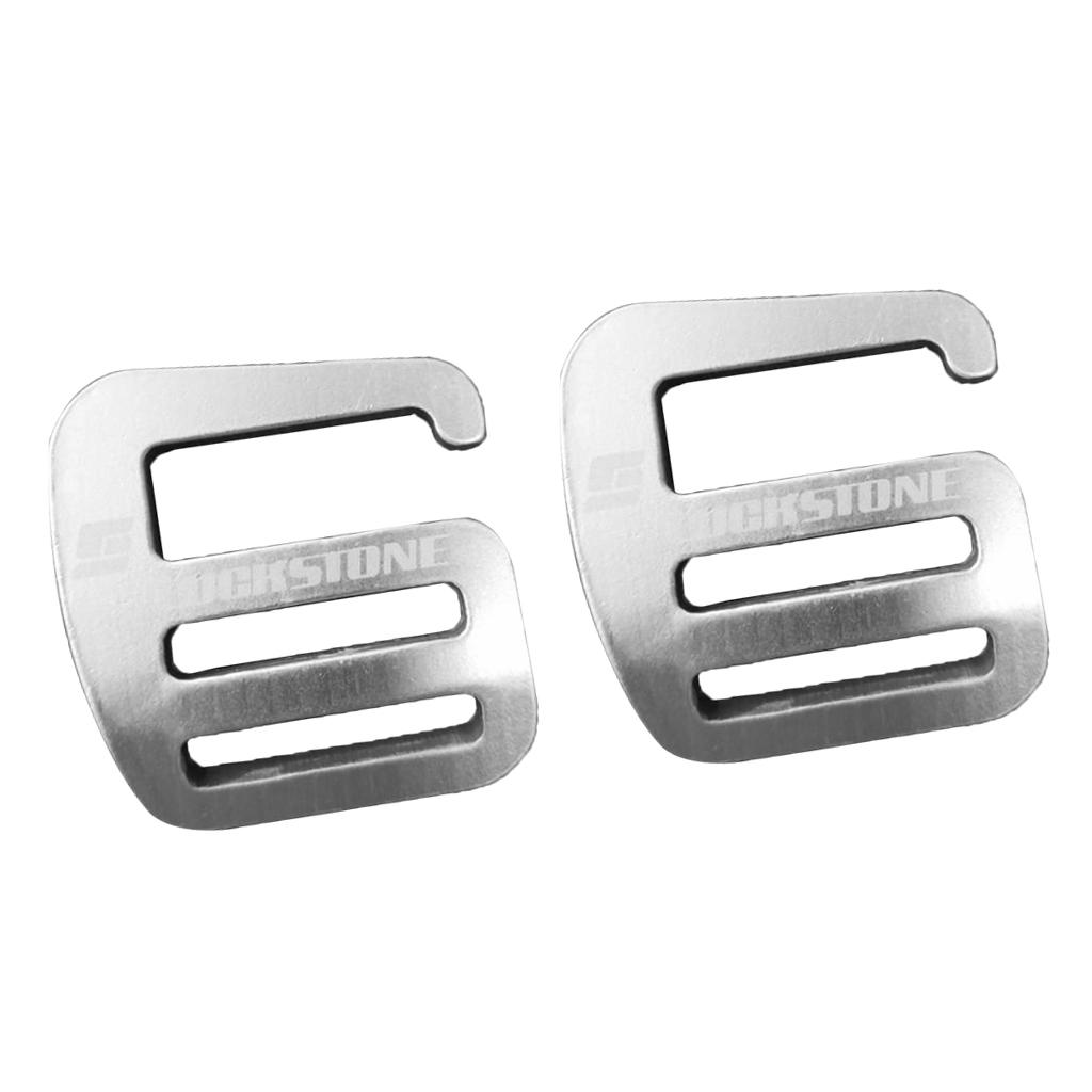 Kloware 8pc metal g shaped hook Webbing Buckle Strong Buckle