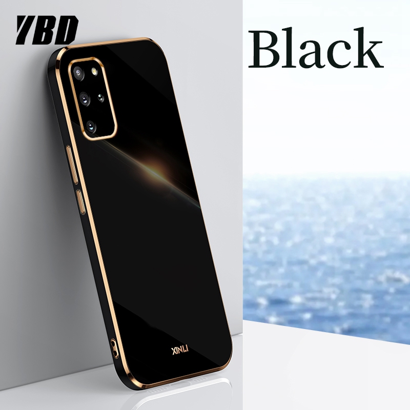 YBD Plating phone Case For Samsung Galaxy S10 Plus S20 Plus S20FE S20 Ultra Casing Precise Camera Protection cases Luxury Straight Edge Cover