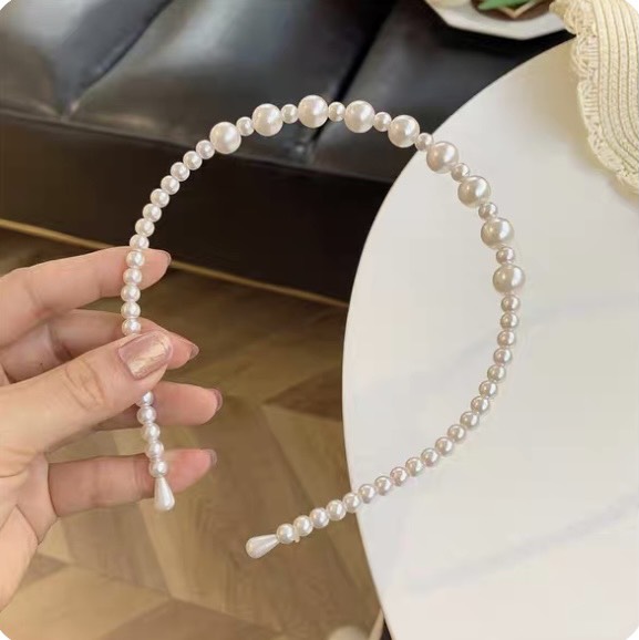 Bờm Cài Tóc Đính Hạt Phong Cách Hàn - phukienteen