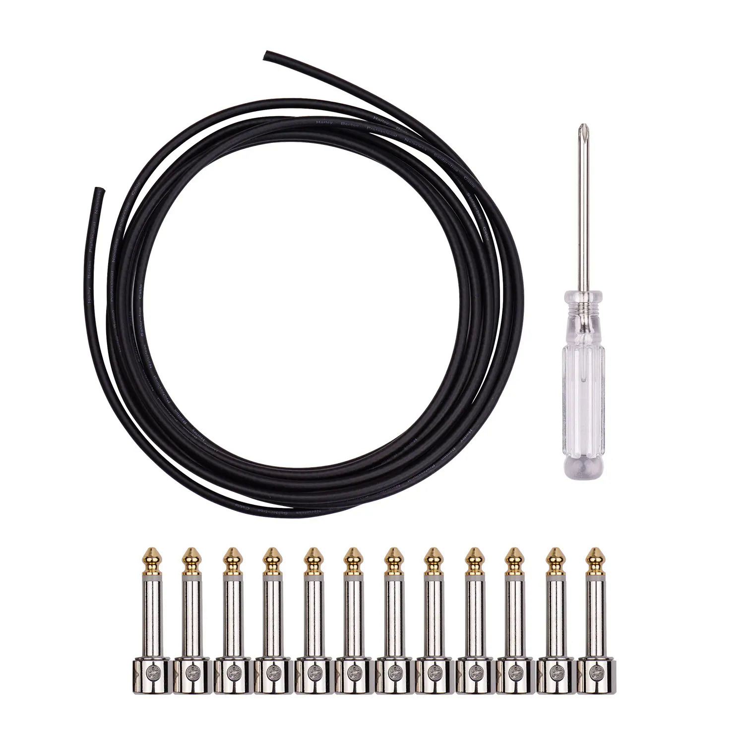 Professional solderless patch cable kit DIY guitar pedal board cable cord wire custom length set