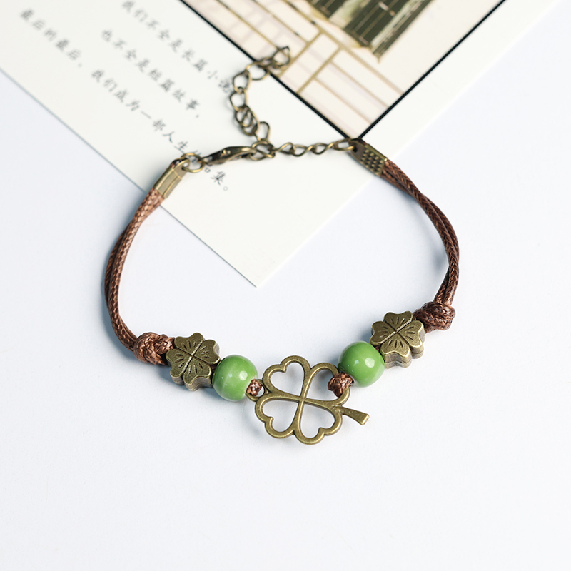 %E3%80%90Cheap%E3%80%91Lucky%20Grass%20Four-leaf%20Clover%20Good%20Luck%20Bracelet%20Woven%20Bracelet%20for%20Boys%20and%20Girls%20Couple's%20Ceramic%20Bracelet%20Student's%20Best%20Friend%20-%20Image%206
