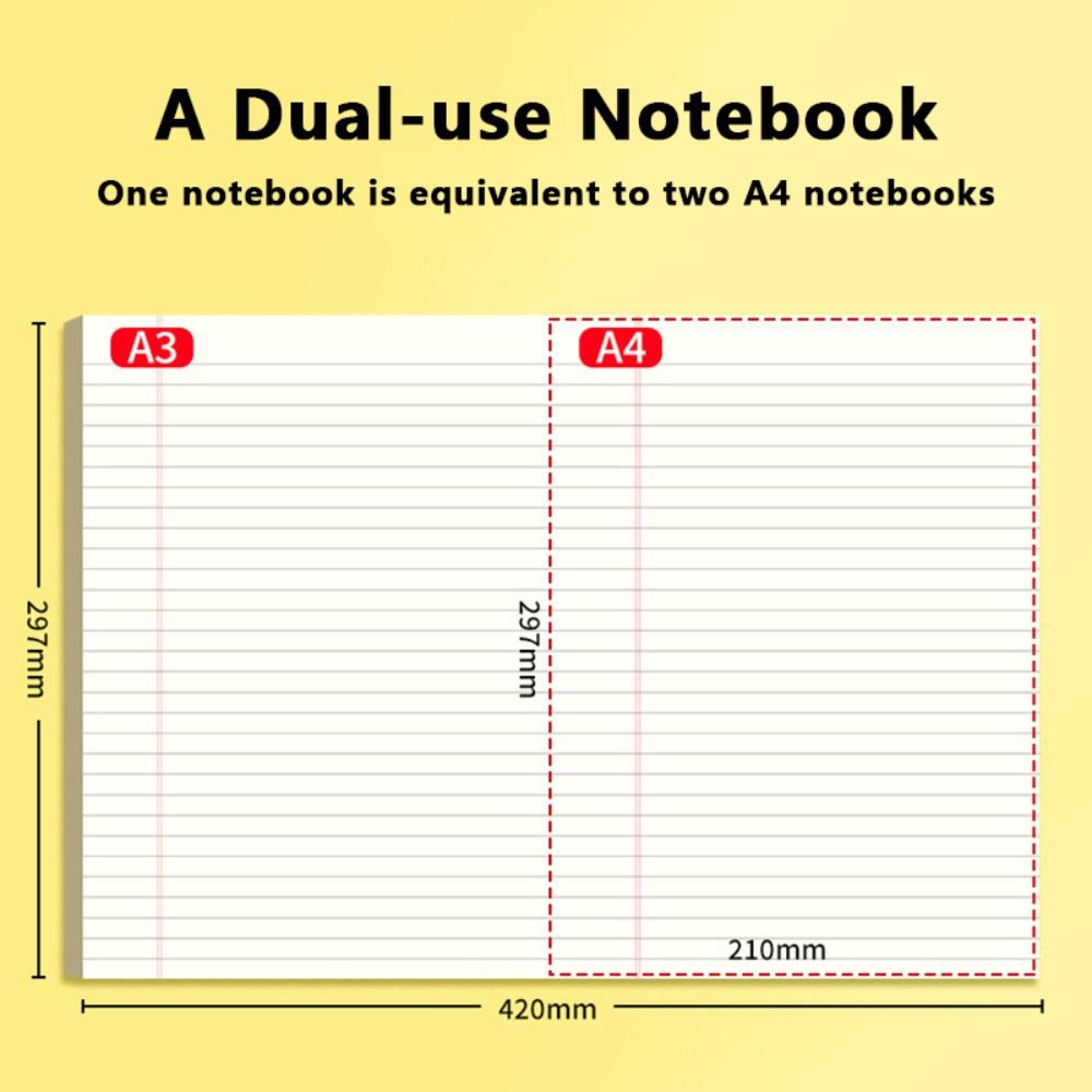 Draft Notepad 50sheets Thickened A3 A3 Notebook Mind Map Planning Tearable Draft ...