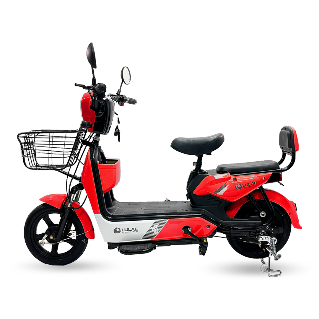 LULAE V8 จักรยานไฟฟ้า electric bike จักรยาน สกูตเตอร์ไฟฟ้า มีกระจกมองหลัง ไฟหน้า-หลัง ไฟเลี้ยว จอดิจิตอล จักรยานไฟฟ้า2021