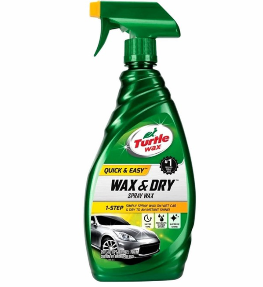 Chai xịt đánh bóng sơn nhanh Turtle Wax & Dry 769ml - mẫu mới siêu bóng, dùng được khi xe ướt, tiết kiệm thời gian - Nhập Khẩu 100% USA, giá tốt, hàng chất lượng, uy tín