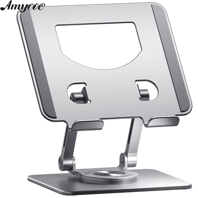 2028 Laptop Stand Aluminum Alloy Computer Riser Adjustable Foldable Laptops Elevator PC Cooling Mount For 4.7-12 Inch Laptop Tablet Phones