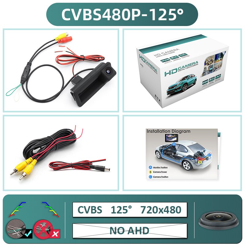 Greenyi 170° 1080p car rear view camera for ford focus 2 mk2 mondeo mk4 s-max c-max kuga mk1 fiesta mk7 rover range freelander 2