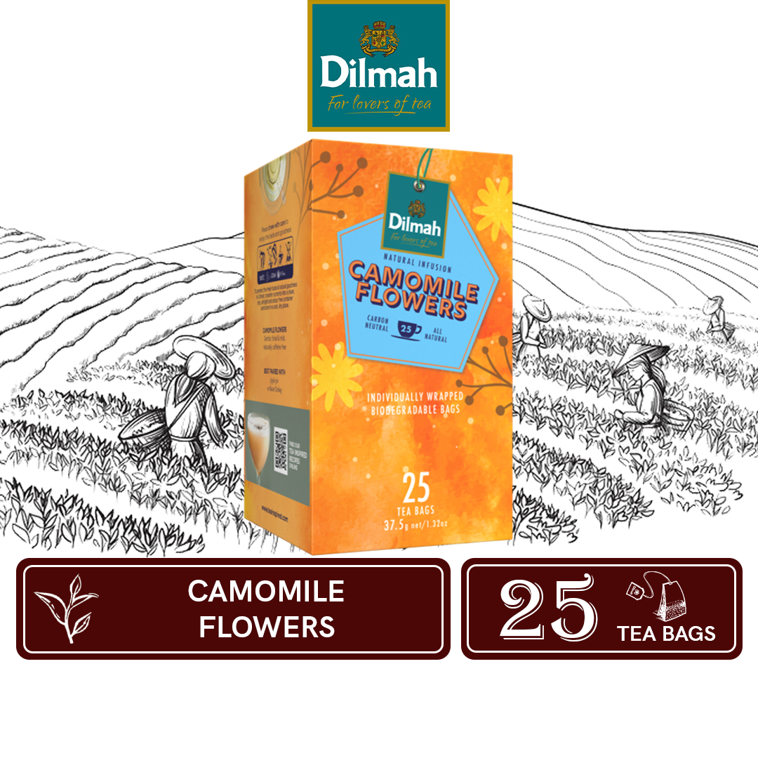 Dilmah Cafe Range Pure Chamomile Flower Tea in Paper Envelope and ...