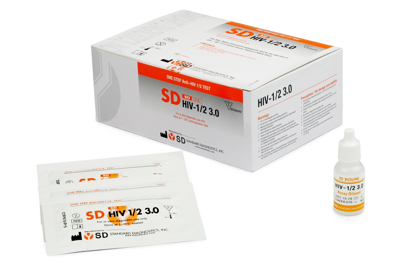 Bộ test nhanh hiv tại nhà fastep hoặc sd bioline hiv-1/2 3.0 - que thử hiv cho kết quả chính xác 99,9%