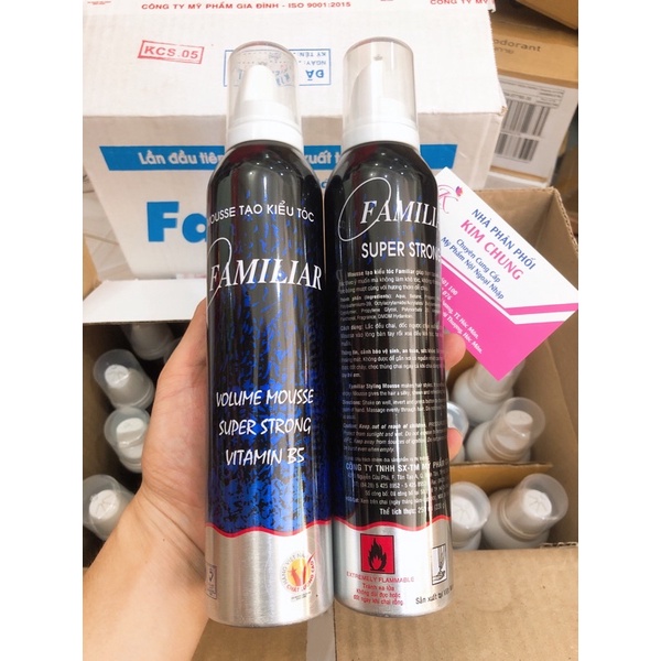 Mousse tạo kiểu tóc familiar 250ml