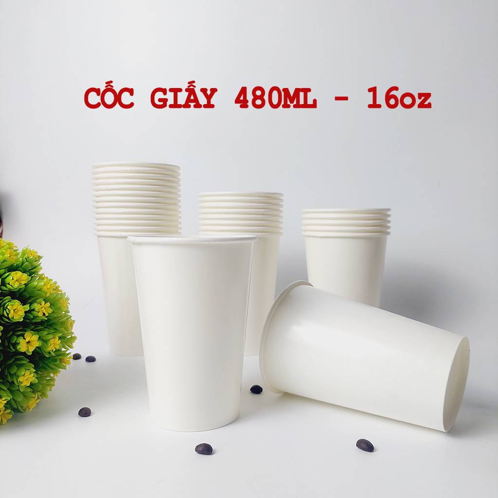 50 chiếc cốc giấy 480ml - 16oz