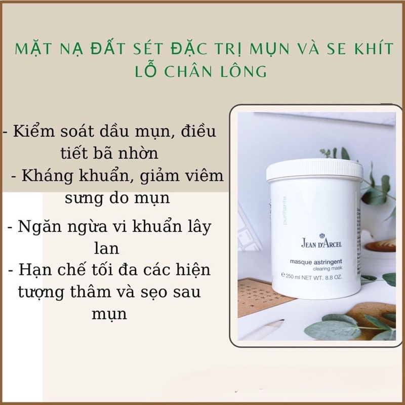 (HÀNG CTY) Mặt nạ  Clearing Mask Jean D’arcel cho da dầu mụn