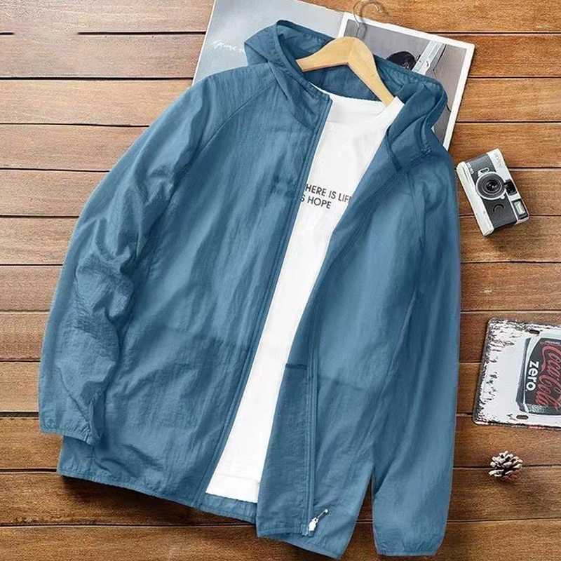 【CAMPOUT】Ice silk thin sunscreen clothing, men's quick-drying breathable skin clothing, men's UV protection, fishing sunscreen clothing