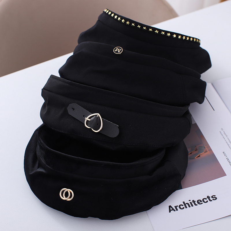 Mũ nồi ĐEN phong cách Ulzzang | ALL BLACK (M106)