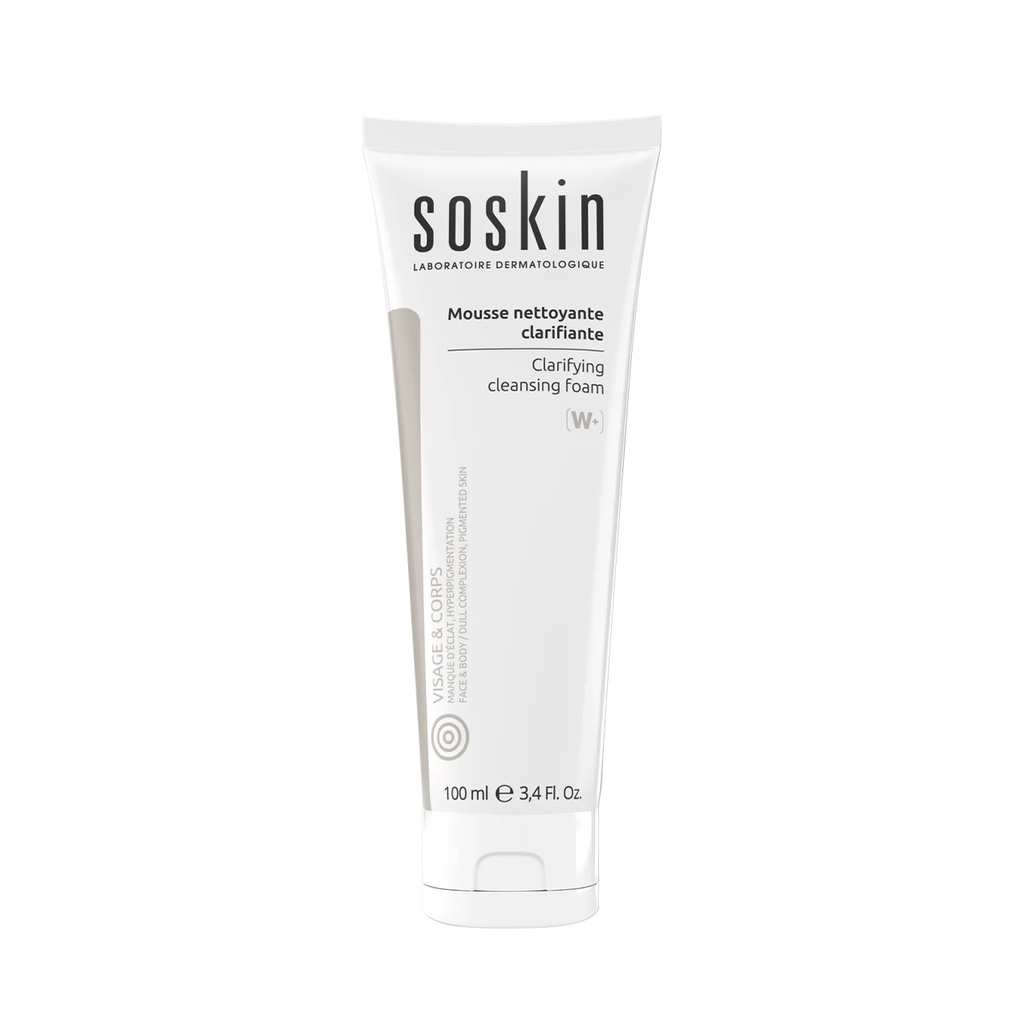 [HÀNG CÔNG TY] Sữa Rửa Mặt Soskin Clarifying Cleansing Foam Rửa Sạch, Đều Màu Làm Sáng Da 100ml