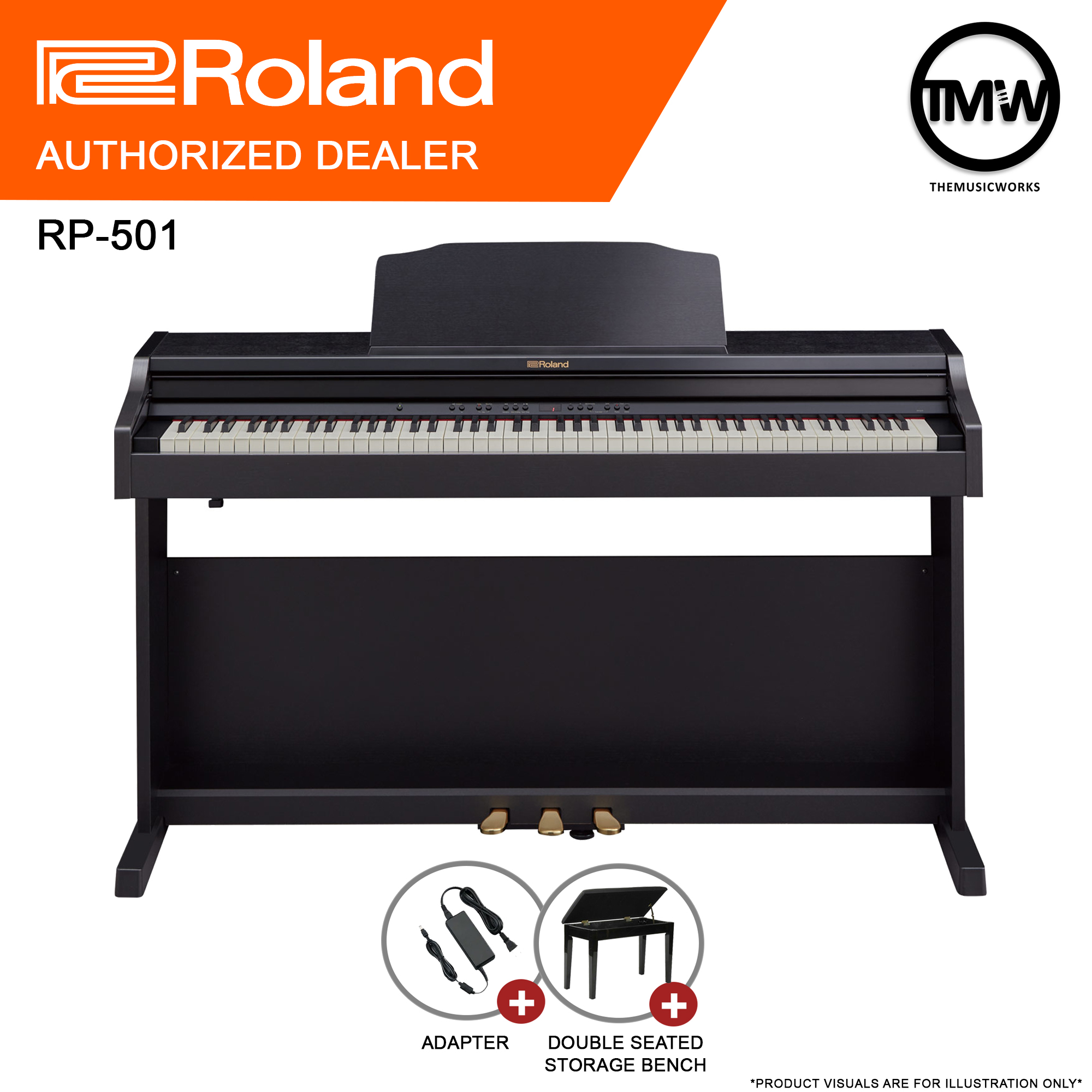 Pre Order July Aug 21 Onwards Roland Rp 501r Black Digital Electronic Piano Keys Ivory Feel G Keyboard With Escapement Rp501 Rp 501 Rp501r Musical Instrument Keyboard Lid Absolute The Music Works Store