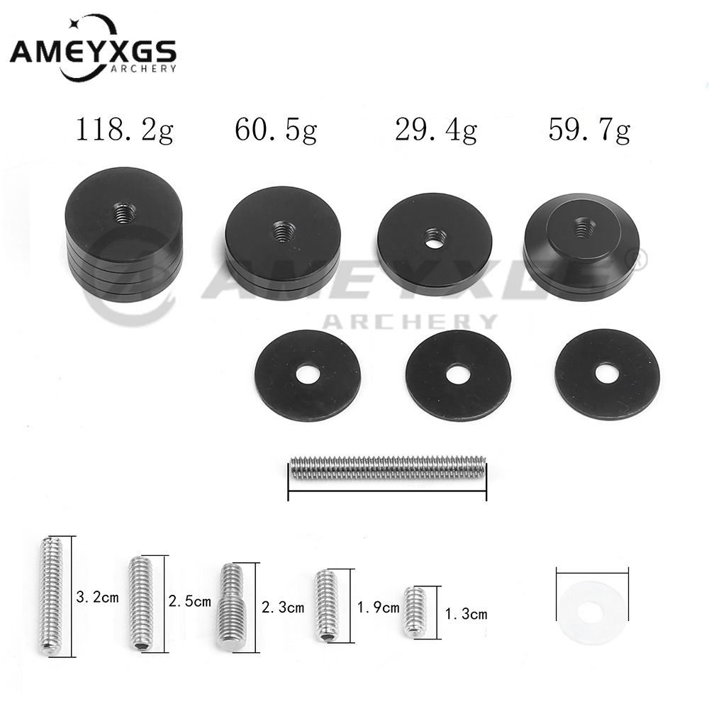 AMEYXGS Counterweight Block Bow Stabilizer Balance Bar Bow Riser Weight Set