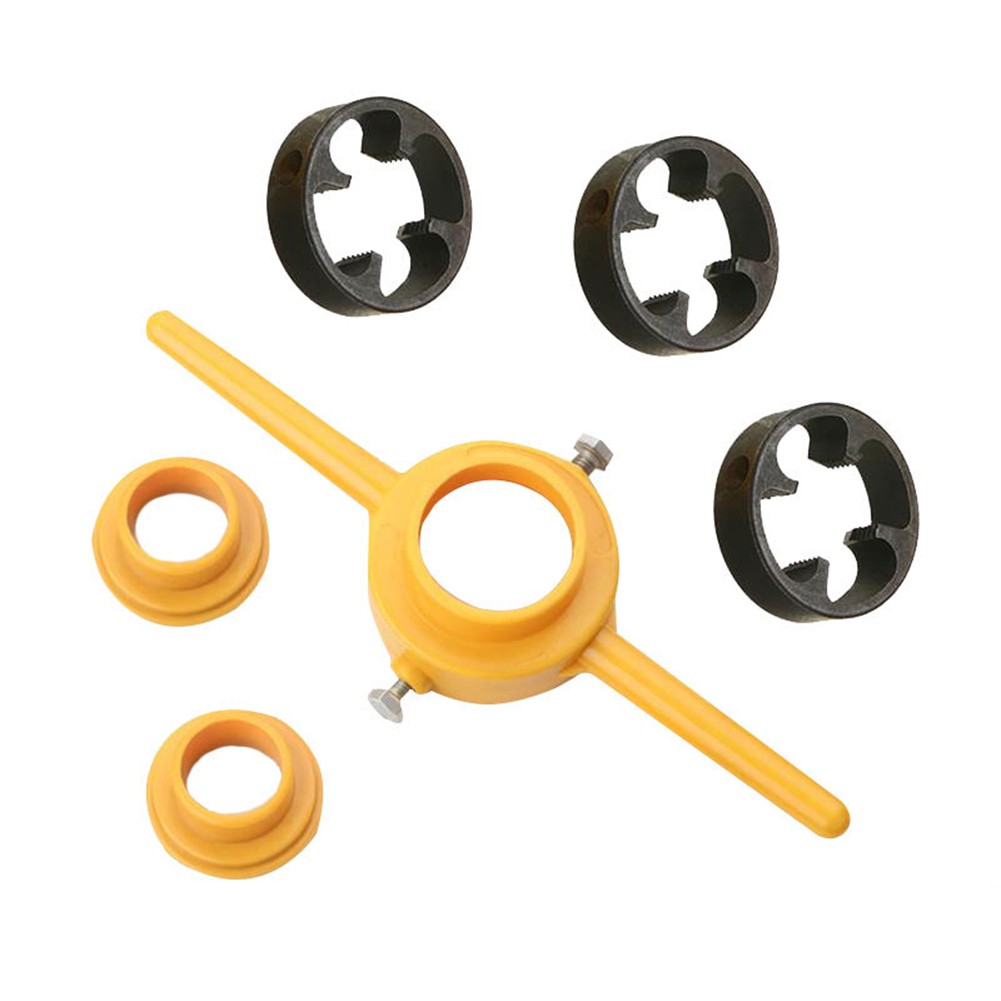 Easy to use 6pcs Manual Pipe Threader Tool for Plumbing PVC Thread Maker