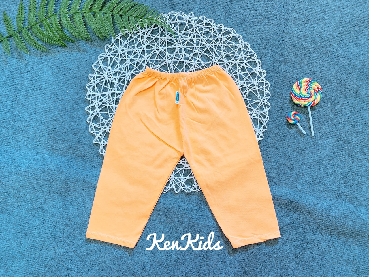 (5-24kg) Quần dài màu thun cotton 100% cho bé - 1 cái