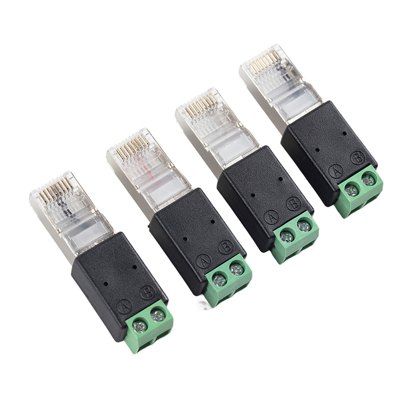 RJ45 to RS485 Converter RJ45 Terminal Adapter RJ45 to RS485 Adapter Crystal Head to Terminal TAOPA. 
