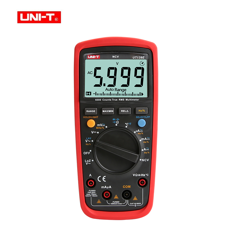 UNI-T%20UT139%20Series%20Digital%20Multimeter%20Auto%20Range%20UT139E%20UT139C%20True%20RMS%20Tester%20Handheld%206000%20Count%20Voltmeter%20-%20Image%202