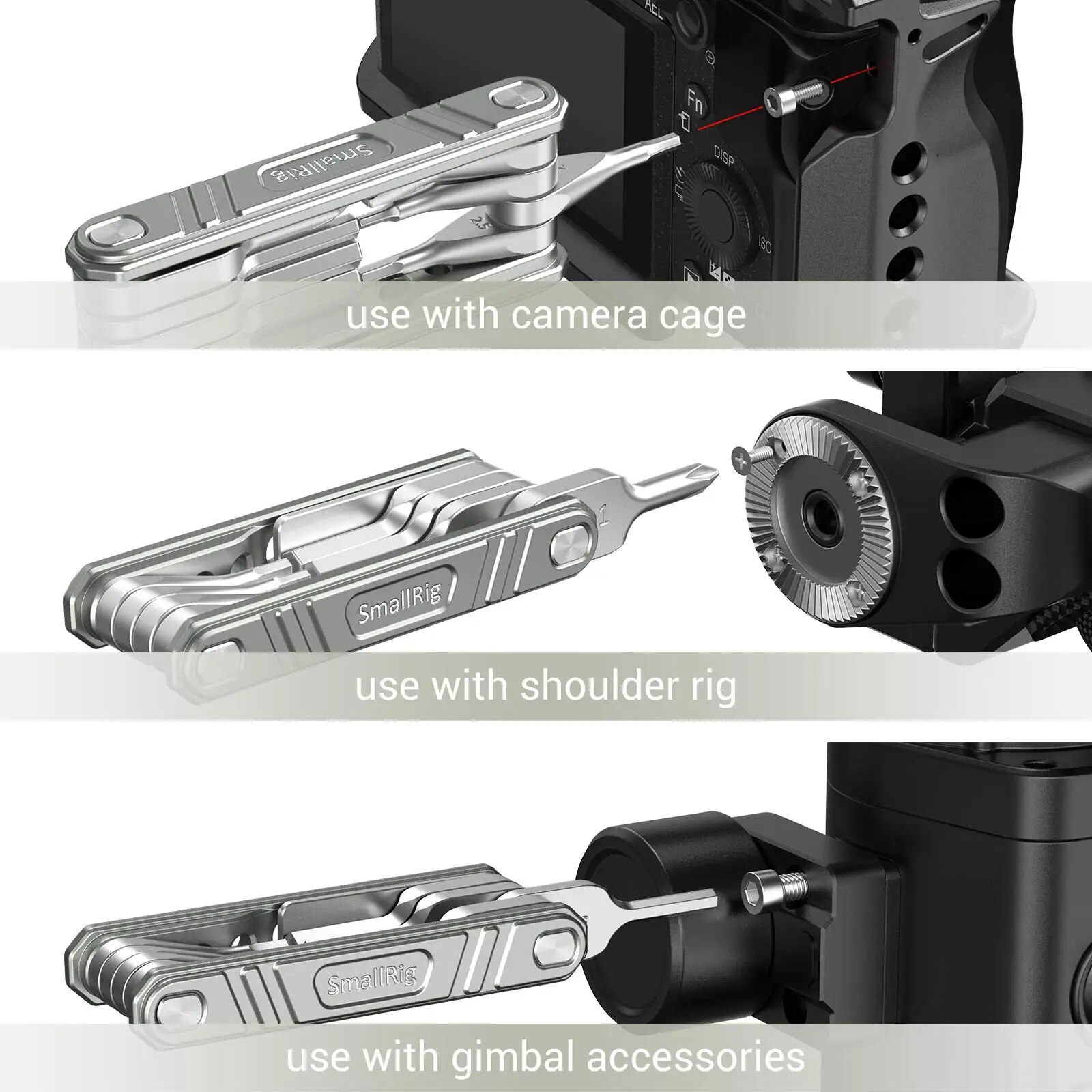 【Trending】 Smallrig Folding Tool Multi-Tool For Videographers Tool Set With Nine Functional Tools Included Multi-Tool For Camera