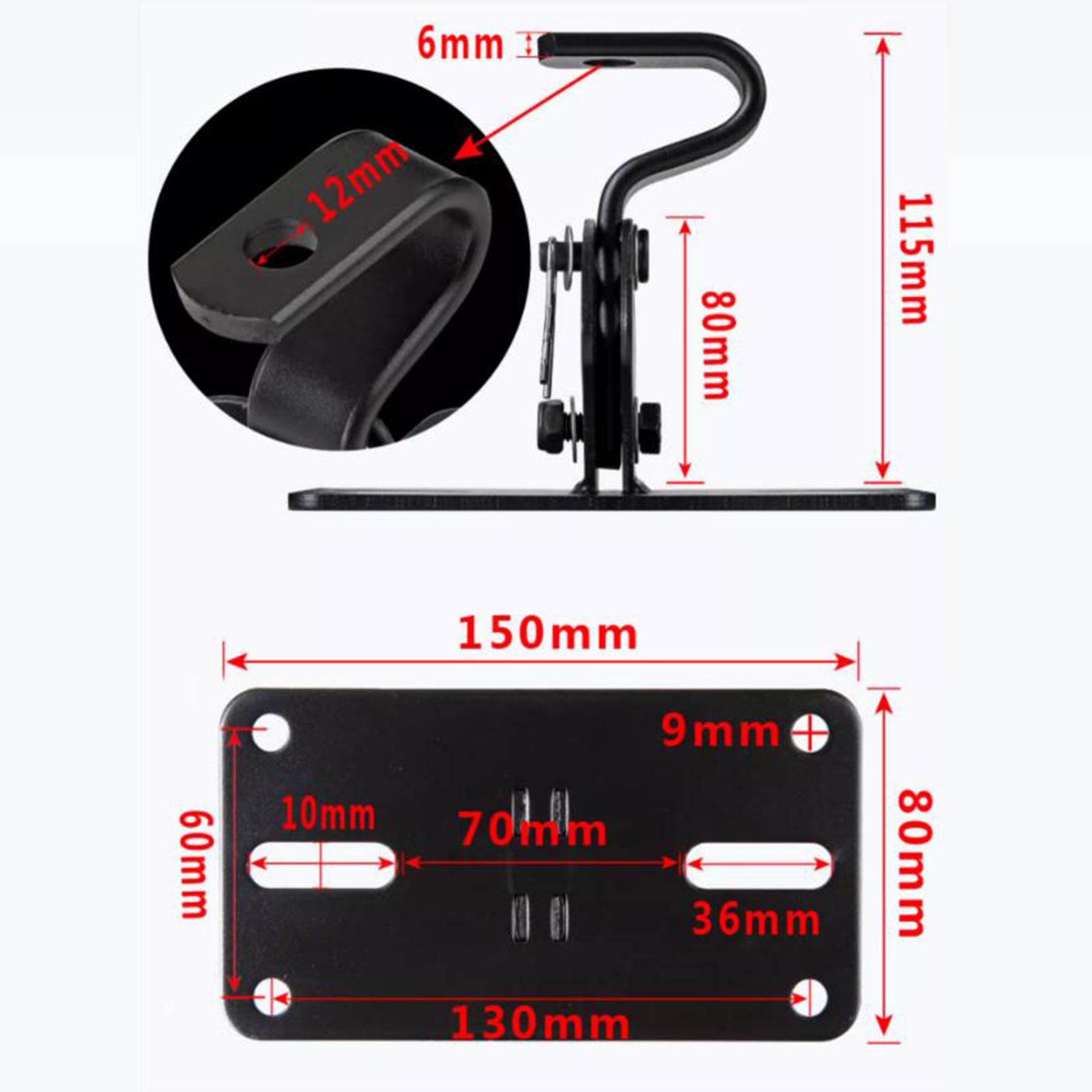 BNAUDIO Speaker Wall Mounts Black Speaker Bracket for Stage Performances KTV Rooms