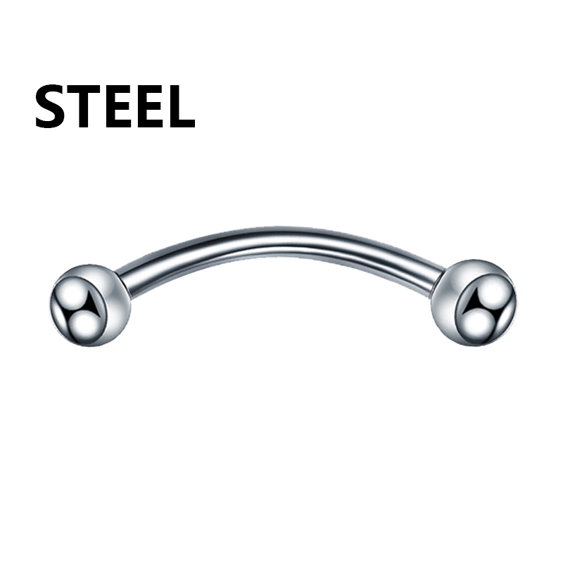SYI Beautiful and Fashionable Stainless Steel Curved Rod Lip Nails, Durable and Rust Resistant, Creating A Perfect and Charming Lip Decoration