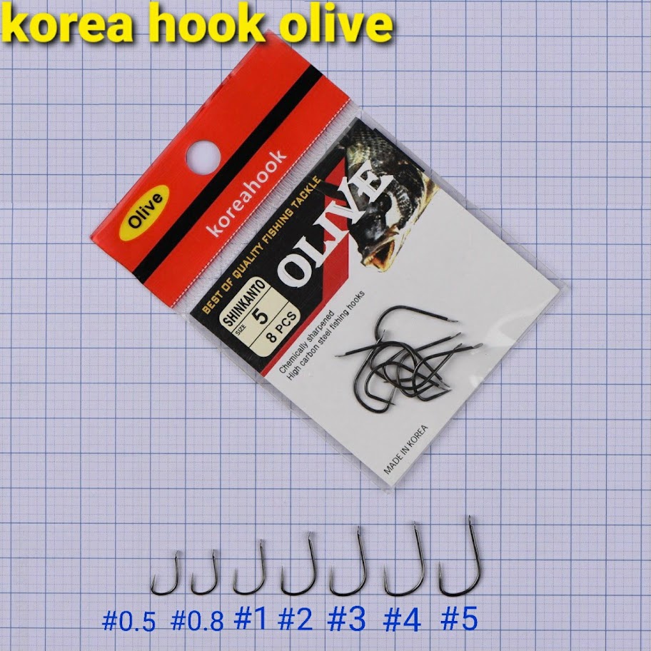 Lưỡi câu Olive không ngạnh chuyên câu tay-câu đài