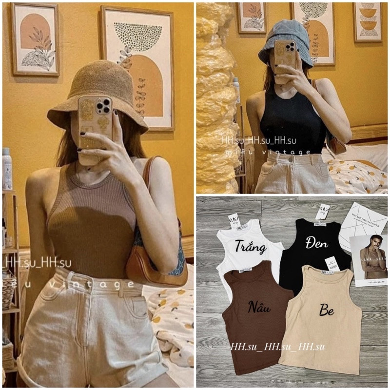 Áo ba lỗ chất thun tăm co giãn