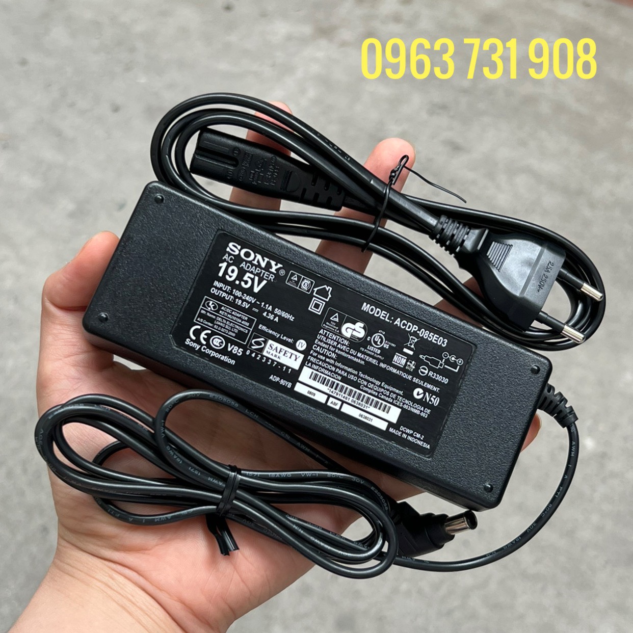 ADAPTOR- NGUỒN TIVI SONY 19.5V 4.36A