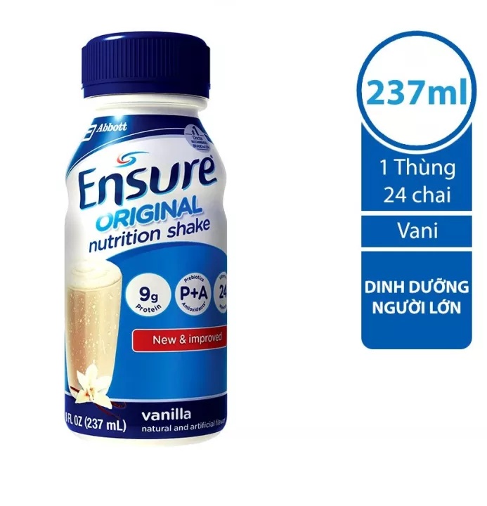 Thùng 24 chai sữa nước Ensure Vani 237ml thích hợp cho nhiều đối tượng cung cấp đầy đủ dinh dưỡng giúp hệ tiêu hóa khỏe mạnh thumbnail