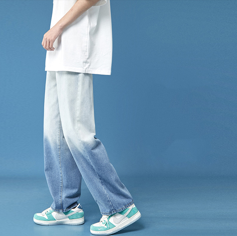 Quần jeans nam nữ unisex ống suông màu omber thời trang yodi quan nam 117