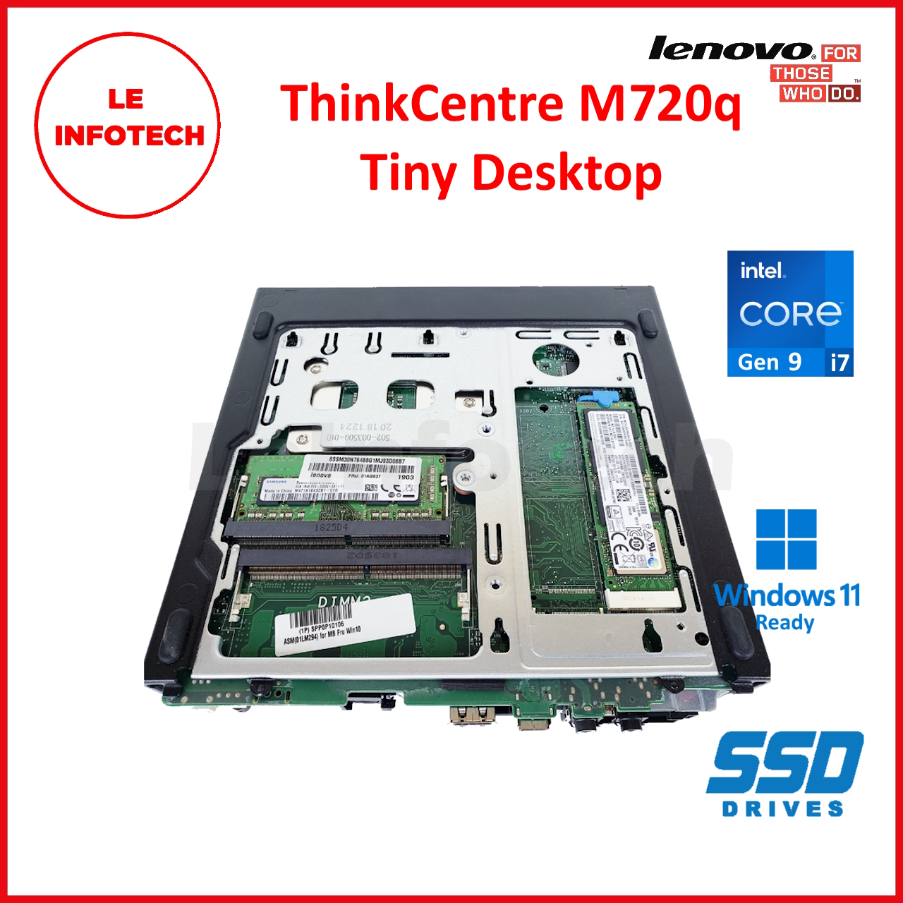 LENOVO ThinkCentre M720q Tiny Desktop 6-cores Intel 8th Gen i7/i5