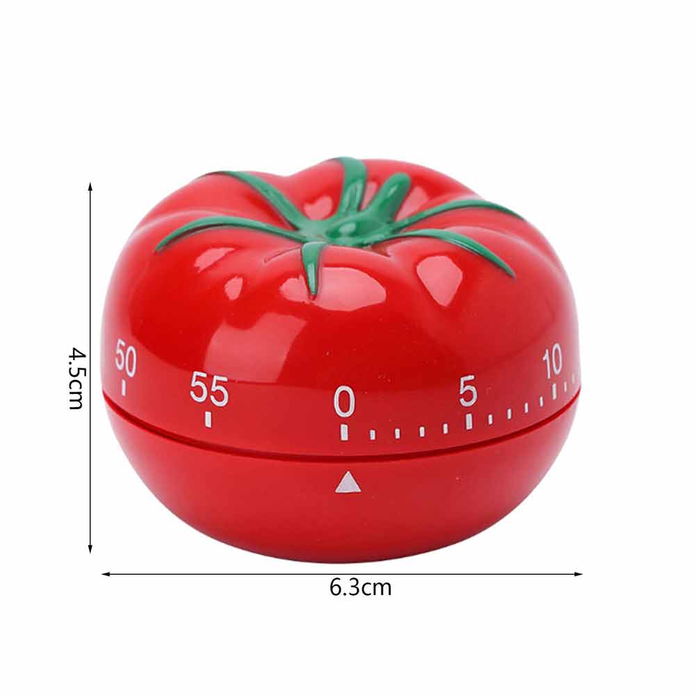 Kitchen Tomato Countdown Timer Baking Time Reminder Mechanical Clock Alarm Tools Tomato