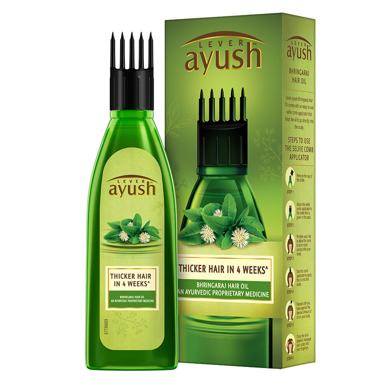 Lever Ayush Bhringaraj Hair Oil, 100ml Thicker Hair in 4 Weeks | Lazada  Singapore