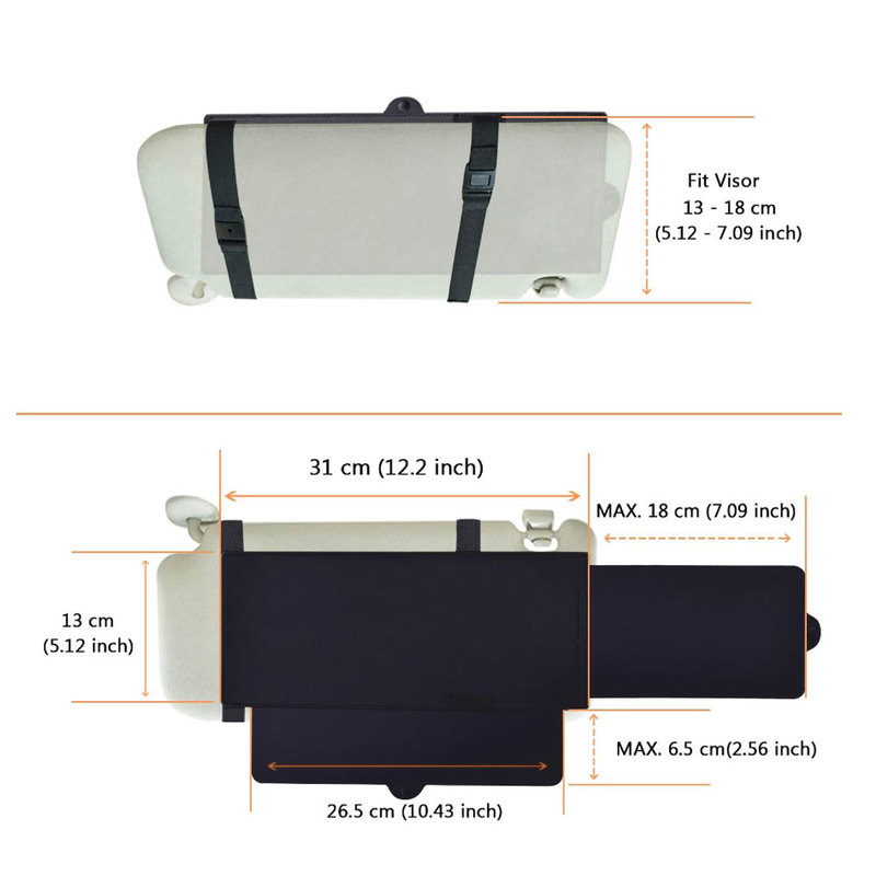 Car Sun Blocker Car Sun Visor Extender Sunshade Extension Board Shield Blocker Front Side Window Shade Anti Glare Car Sun Shield Sunshade Extender Extension Board