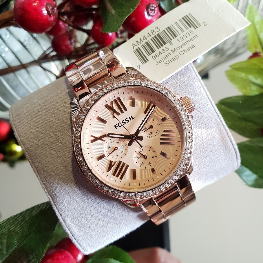 Fossil Cecile Fossil Uhr Rose Watch Am4483 Fossil Cecile Am4483