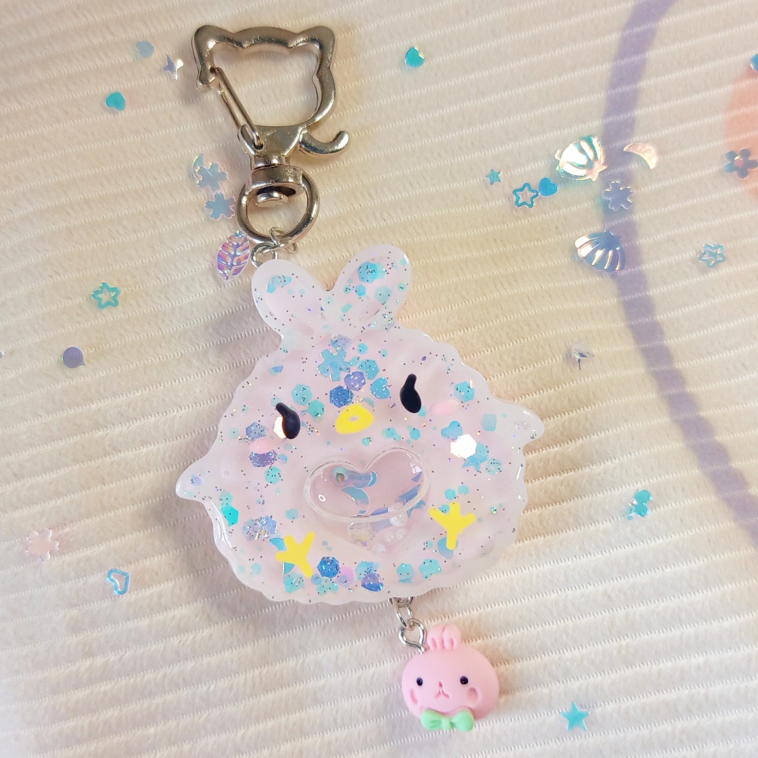 Móc khóa resin hình thú handmade