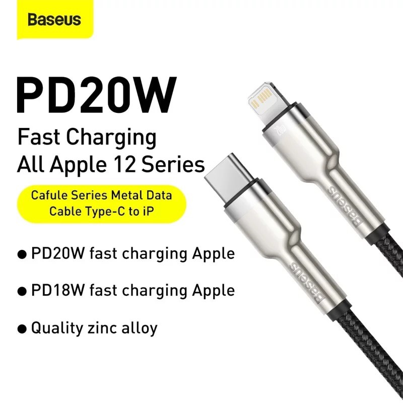 Baseus pd 20w usb type c cable for iphone 13 12 pro x xs 8 fast charging usb c cable for iphone fast data transfer wire cord