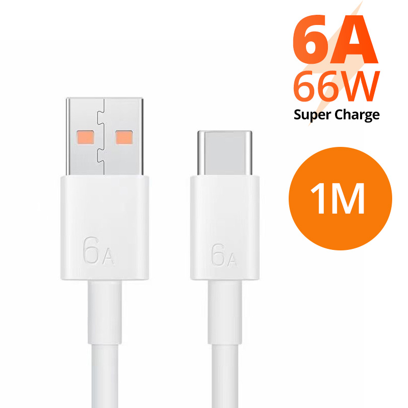 FONKEN 6A/5A Super Fast Charger Cable USB Type C 66W Charging Data Cord For Adroid Universal