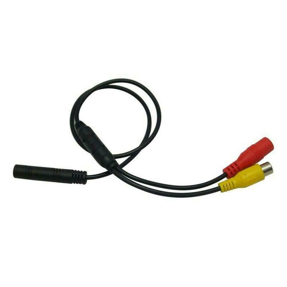 Car Reverse Camera Connector Cable With 4-Pin Male To RCA Female Adapter New