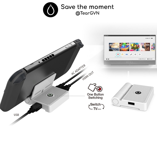 Dock mini xuất hình HDMI DOBE cho Nintend Switch Oled / Switch V1,2 / Android Phone