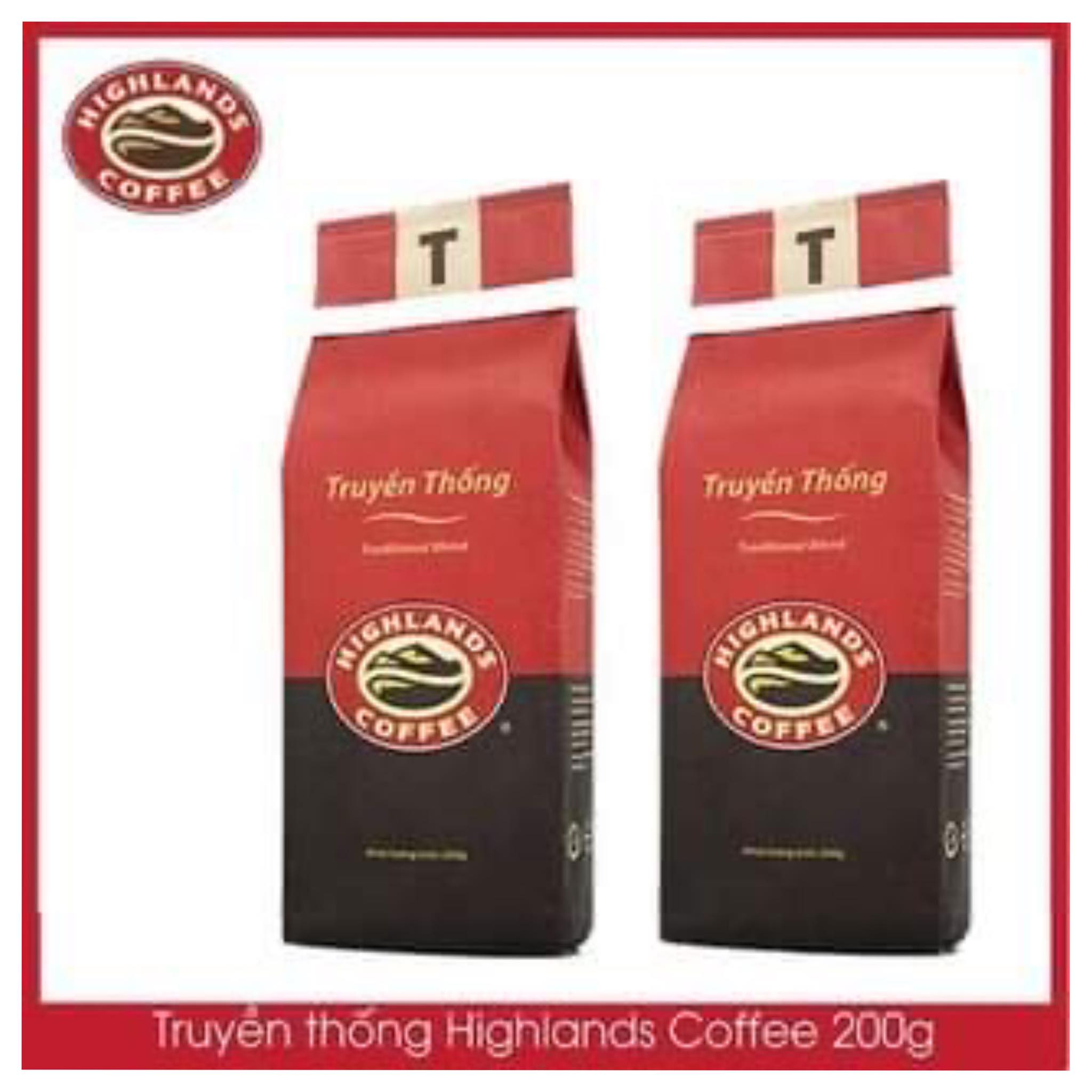 [ Combo 2 ] Cà phê Rang xay Truyền thống Highlands Coffee 200g
