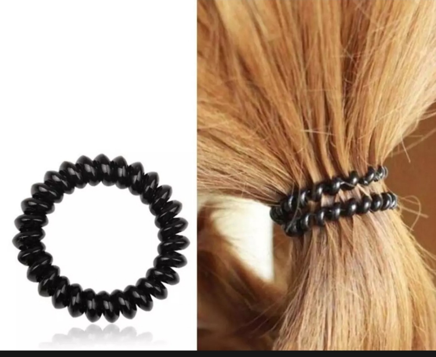 [HCM] DÂY CỘT TÓC LÒ XO ĐEN 3CM , LẺ 1 CÁI