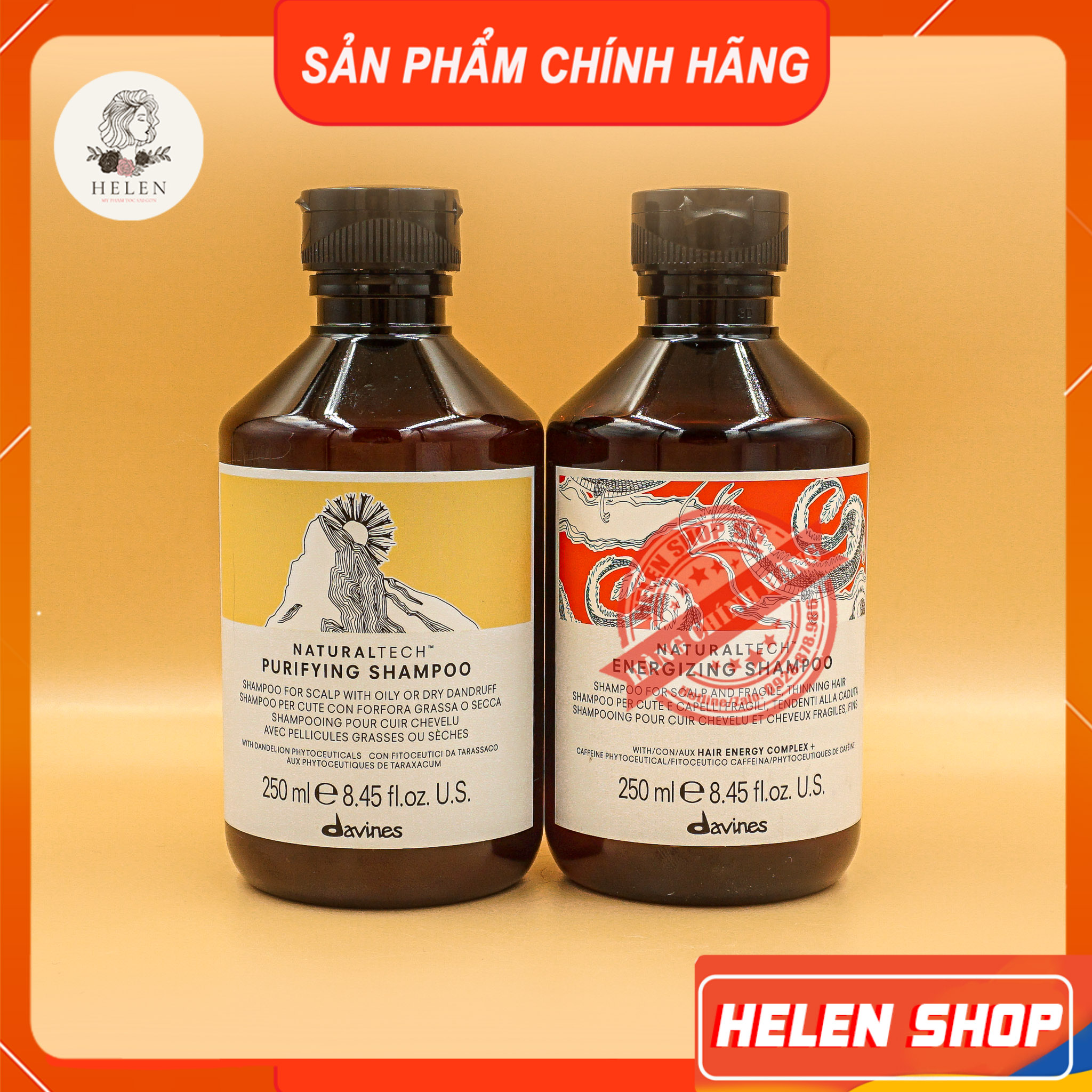 Davines hair loss energizing shampoo 250-1000ml