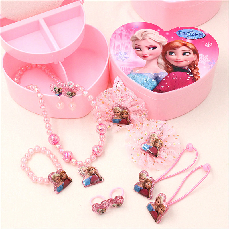 Frozens Unicorn Kids Necklace Set Princess Necklace Dresser Little Girl Necklace Jewelry Set