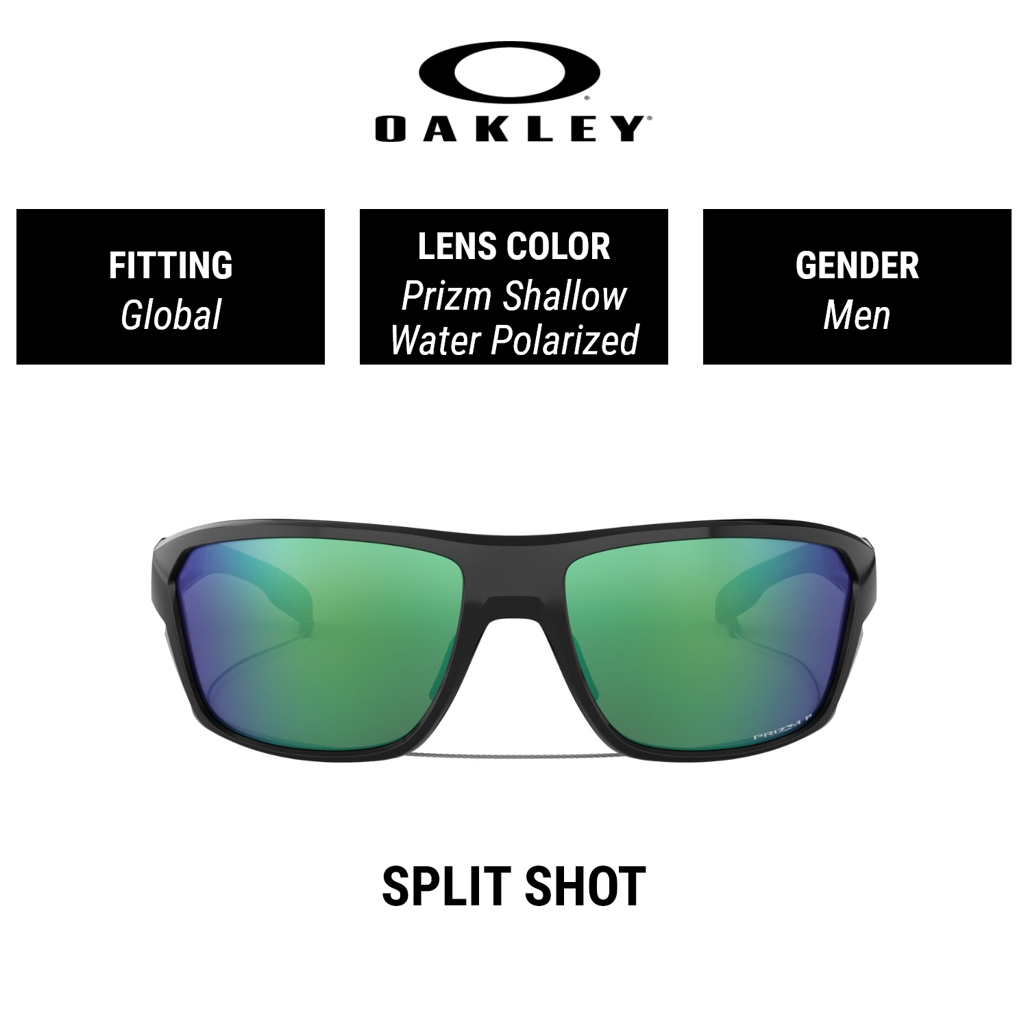 Oakley Split Shot | OO9416 941605 | Men Global Fitting | Polarized PRIZM  Sunglasses | Size 64mm | Lazada Singapore