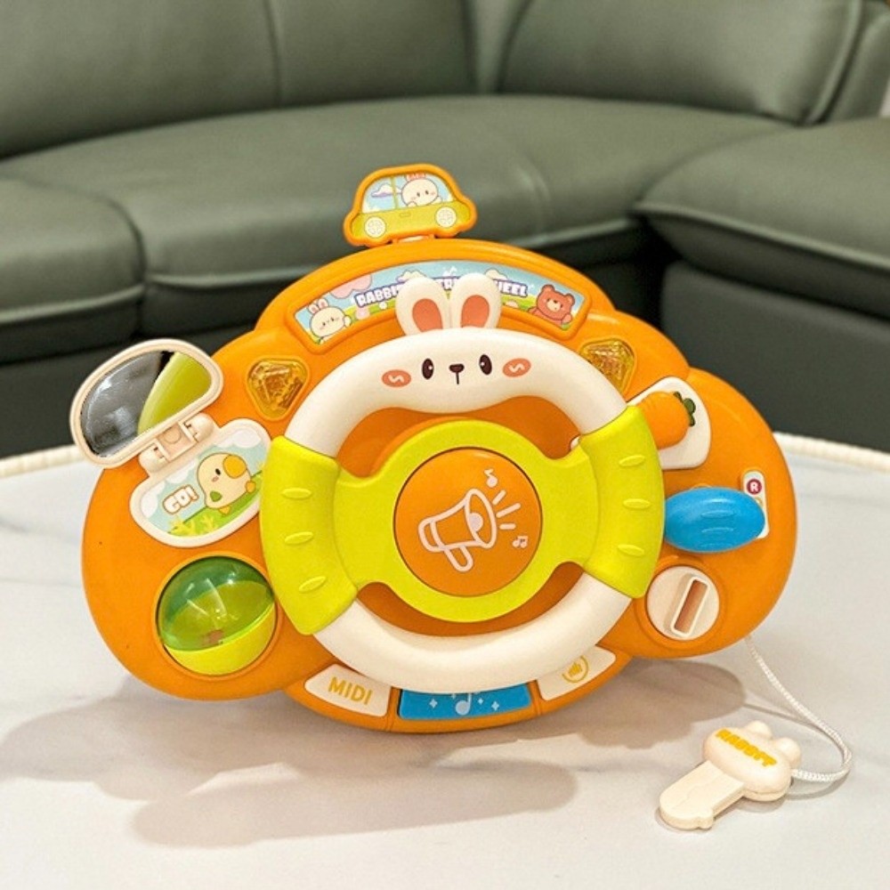 Pretend Play Copilots Stroller Simulation Steering Wheel Toys Electric ...